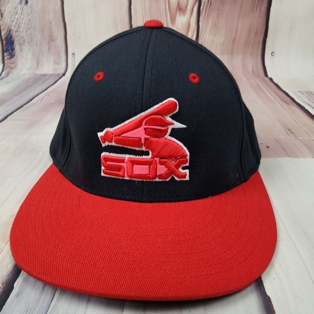 Chicago White Sox Pacific Headwear Classic Logo‎ Baseball Hat SM-MD  Flex-fit